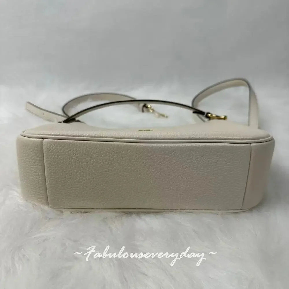 Coach Teri Shoulder/Crossbody Bag In Leather/Gold/Chalk CV934 NWT